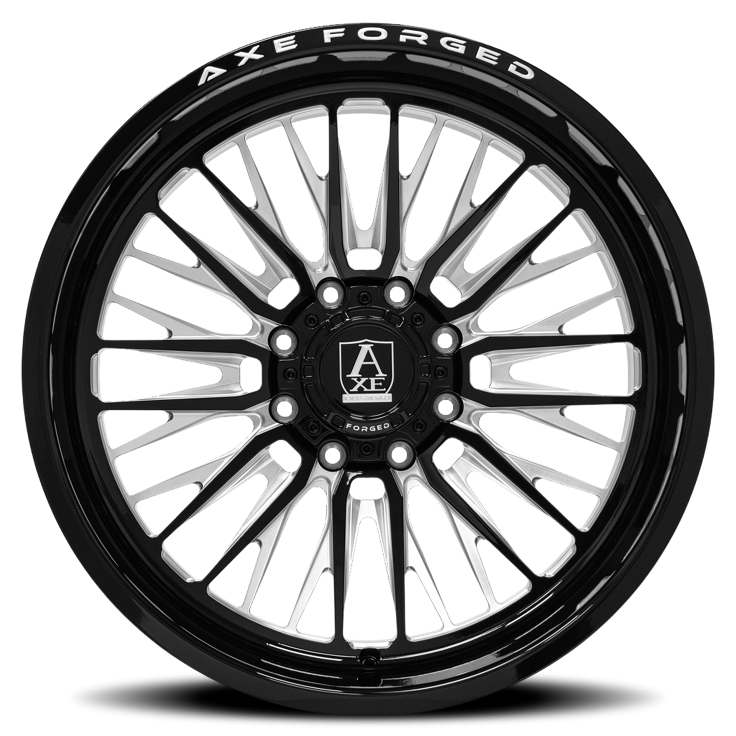 Axe AF14 Lex 24x12 8x180 -44 Gloss Black / Milled - Image 2