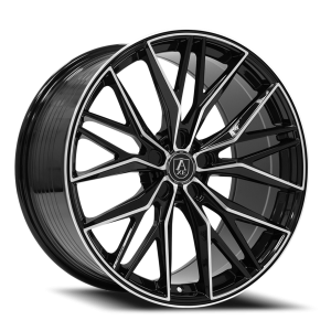 Axe EX55 20x10 5x120 +33 Black / Polished Face