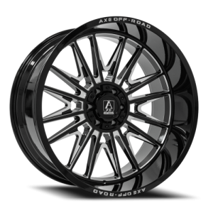 Axe Echo 24x12 8x165 -44 Gloss Black / Milled