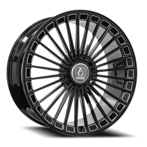 Axe FF4-Forged 24x10 6x139 +30 Gloss Black / Milled