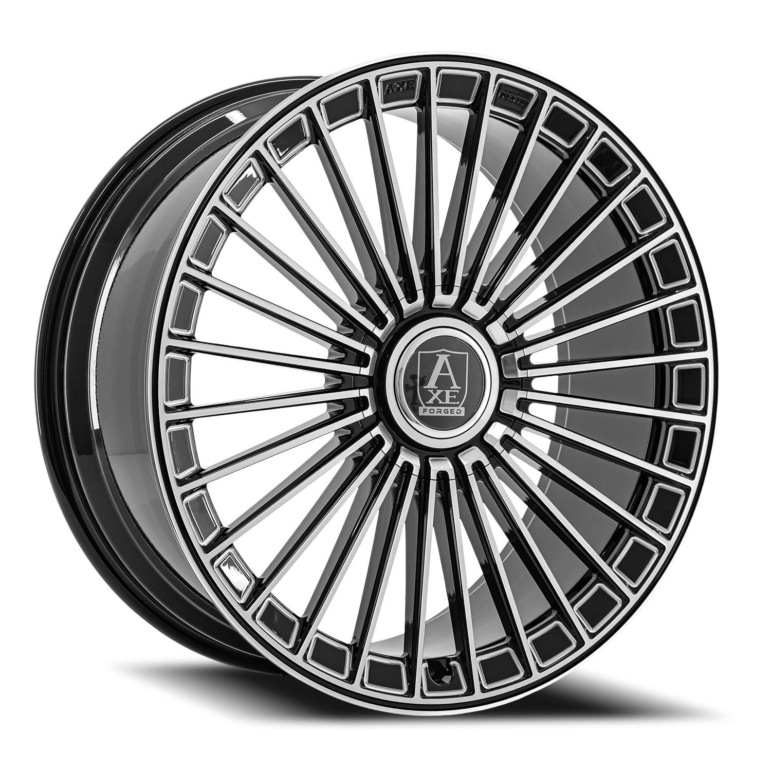 Axe FF4-Forged 24x10 5x127 +30 Black / Polished Face