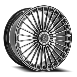 Axe FF4-Forged 24x10 6x135 +30 Black / Polished Face