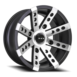 HD Wheels Buckshot SBM 12x7 +-40 4x156 Satin Black / Machined Face