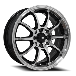 HD Wheels Clutch BK-MA 15x6.5 +35 8x100 Gloss Black / Machined Face