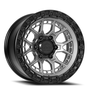Lock Offroad Commando MGMBR 20x9 +0 6x135 Matte Grey / Matte Black Ring