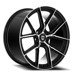 Curva Concepts CFF70 20x10 5x112 +40 Gloss Black / Machined Face