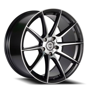 Curva Concepts CFF72 19x9.5 5x112 +38 Gloss Black / Machined Face