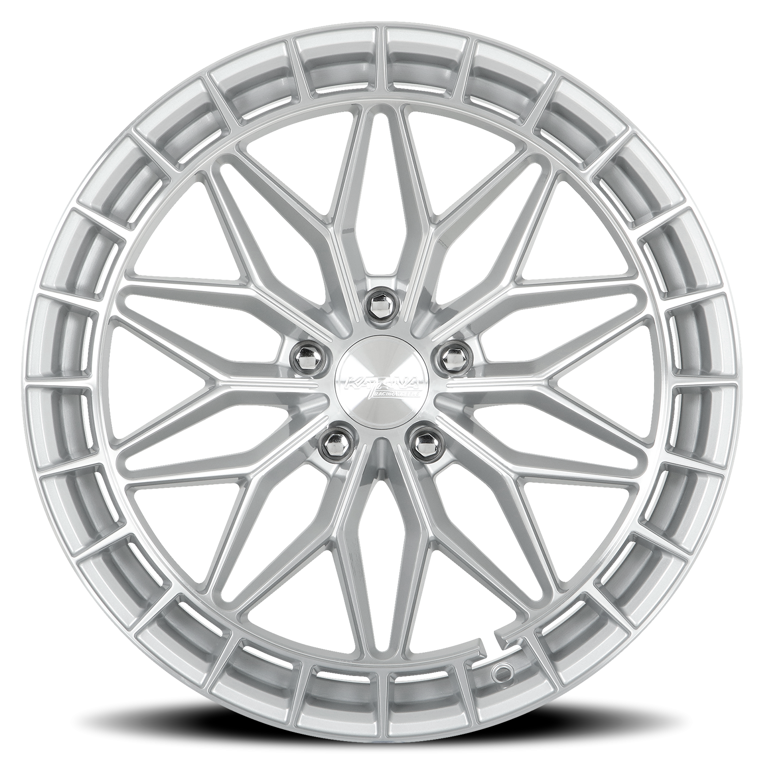 Katana KR12 GSF 20x8.5 +40 5x112 Gloss Silver / Machined Face - Image 3