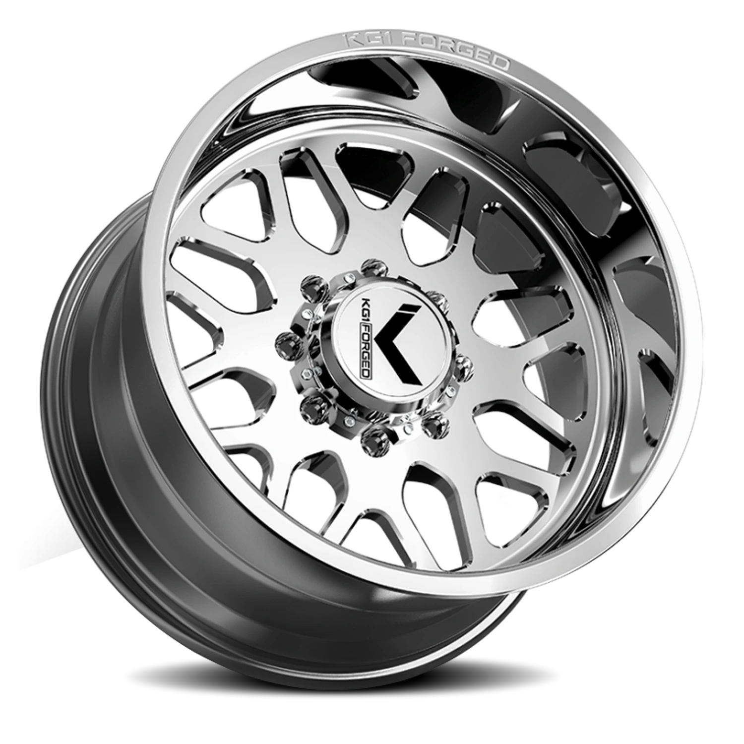 KG1 Forged Veteran KT001 PS 20x10 +-18 8x165.1 Polished - Image 2