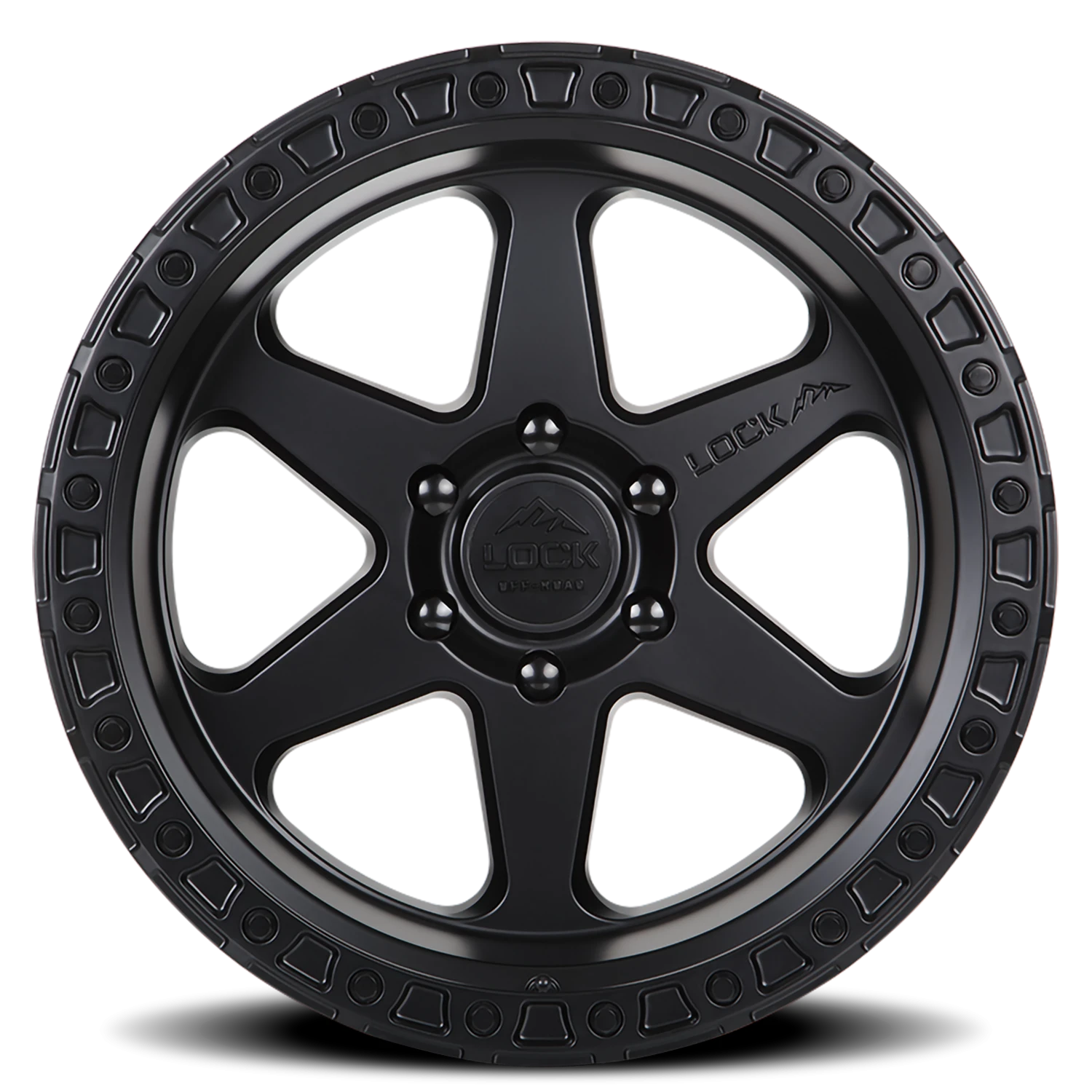 Lock Offroad Olympus MB 20x10 +-24 6x135 Matte Black / Matte Black Ring - Image 3