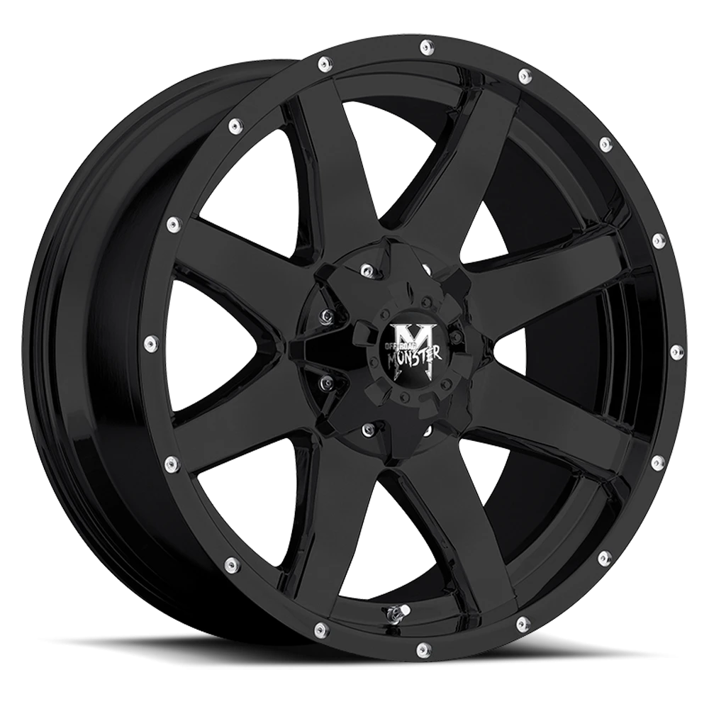Off-Road Monster M08 22x12 6x135/6x139.7 Matte Black
