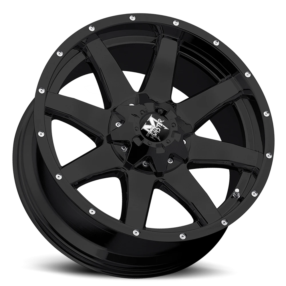Off-Road Monster M08 22x12 6x135/6x139.7 Matte Black - Image 2