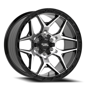 Off-Road Monster M40 20x10 6x135/6x139.7 -19 Gloss Black / Machined