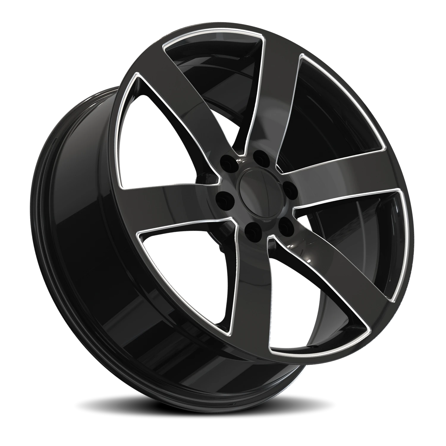 Repco C32 GB-M 22x9 +30 6x139.7 Gloss Black / Milled - Image 2