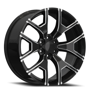 Repco G04 GB-M 22x9 +30 6x139.7 Gloss Black / Milled