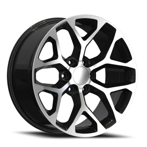 Repco G09 GBM 22x9 +24 6x139.7 Gloss Black / Machined Face