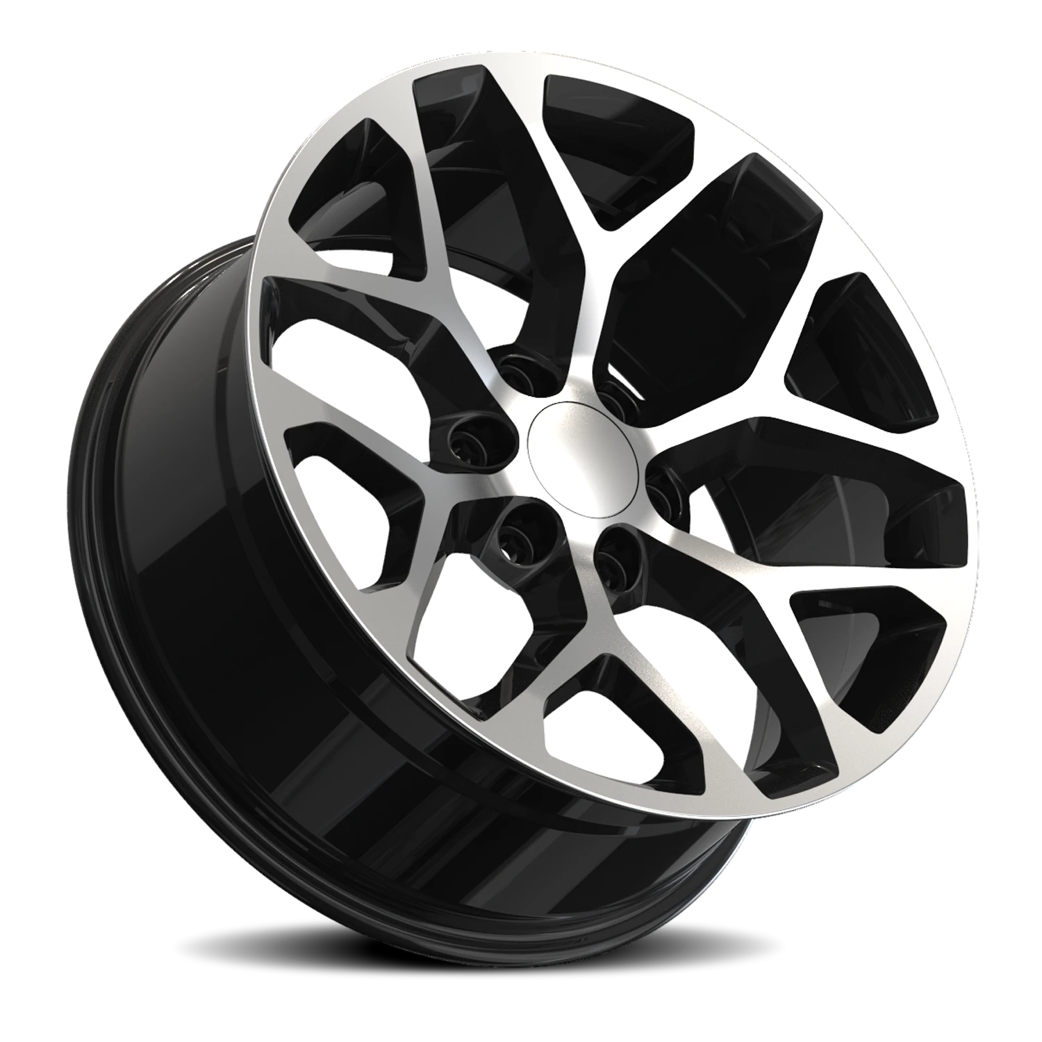 Repco G09 GBM 22x9 +31 6x139.7 Gloss Black / Machined Face - Image 2