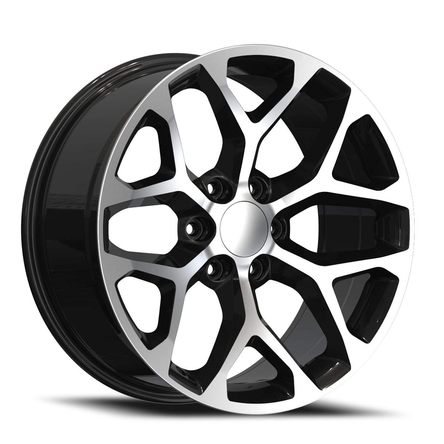 Repco G09 GBM 22x9 +31 6x139.7 Gloss Black / Machined Face