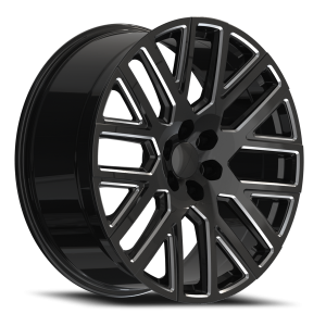 Repco G50 GB-M 22x9 +28 6x139.7 Gloss Black / Milled