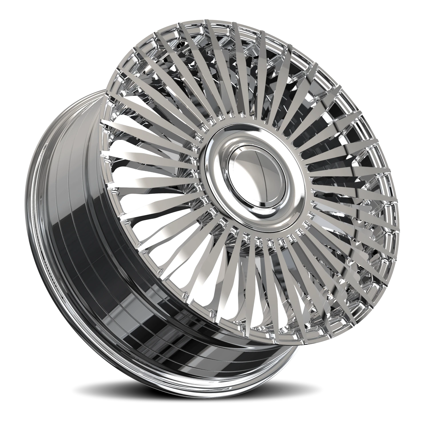 Repco MB01 20x8.5 112 +35 Chrome - Image 2