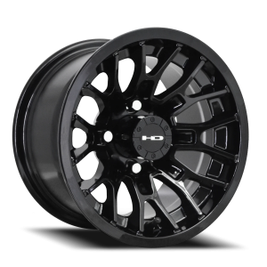 HD Wheels RTC SB 12x7 +10 4x136 Satin Black / Machined Face-Machined Lip