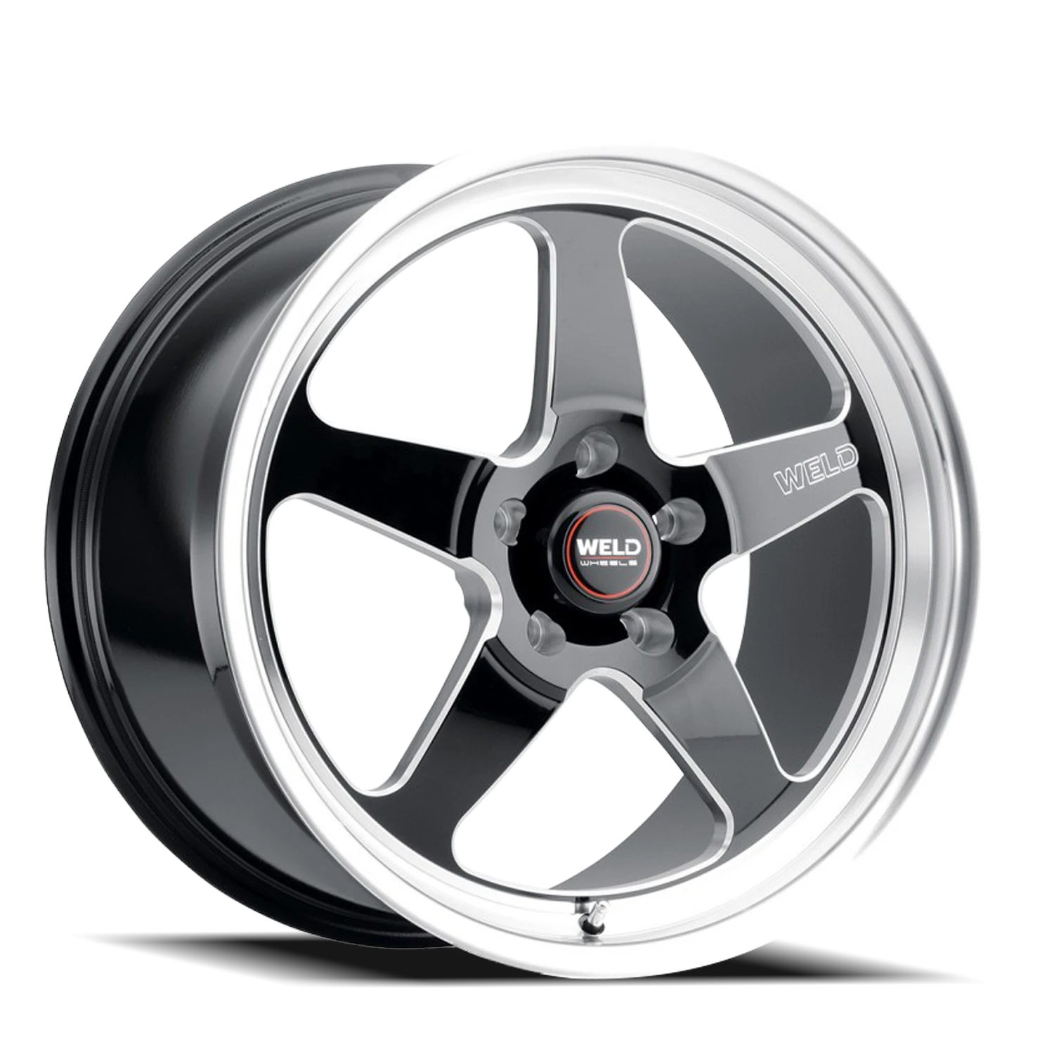 WELD Ventura S104 20x9.5 +0 5x127 Gloss Black / Milled-Diamond Cut Lip