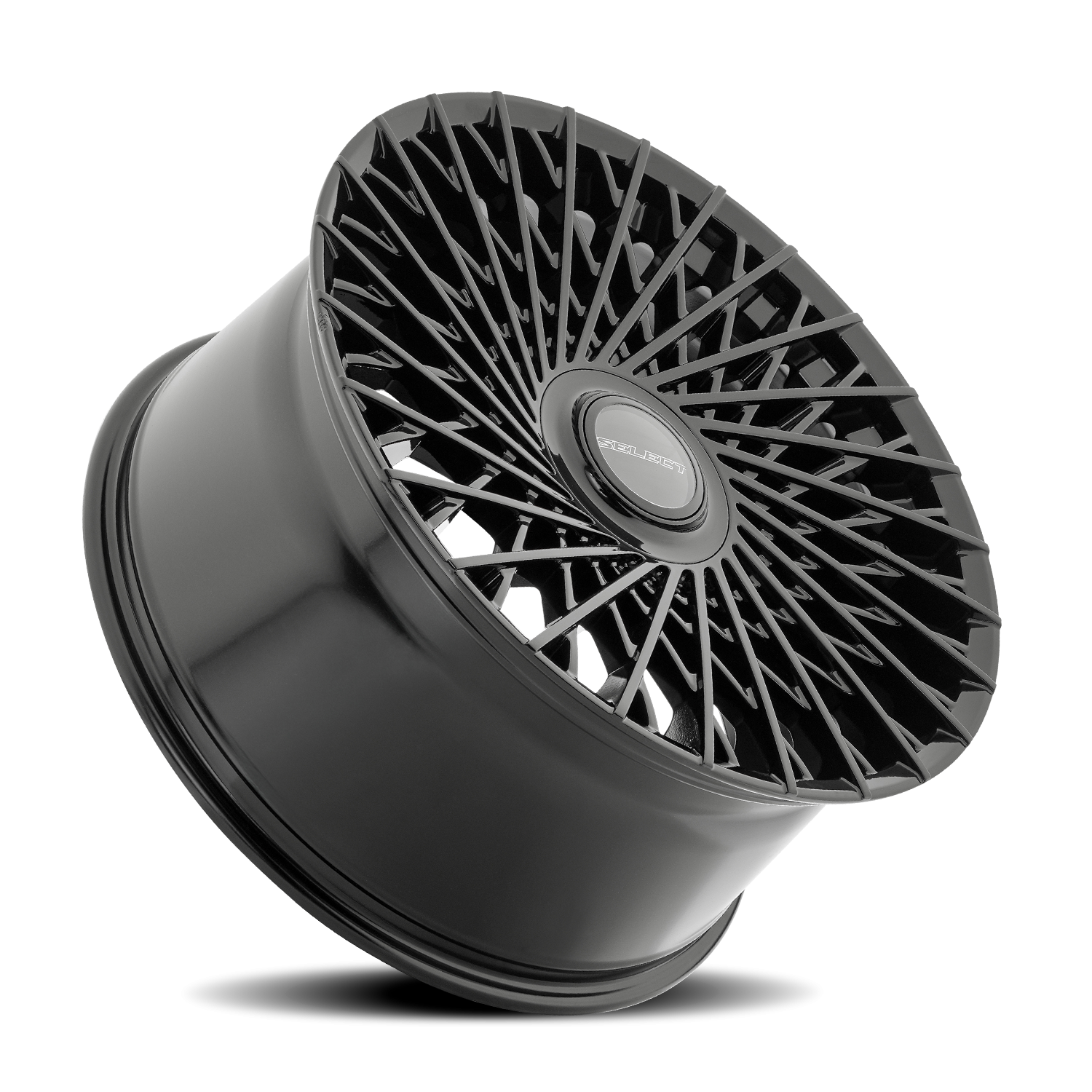 Select Precision Alloys Capri S107 GB 22x10.5 5x112/5x120 +38 Gloss Glossy Black - Image 2