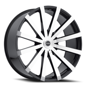 Strada Gabbia 18x8 5x100/5x114.3 +30 Gloss Black / Machined