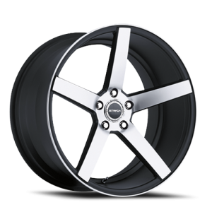 Strada Perfetto 18x8.5 5x100 +30 Gloss Black / Machined