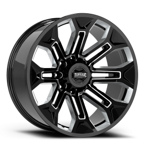 Torque Wheels TW405C Pulse GBM 24x11 +-25 8x165.1 Gloss Black / Premium Milling