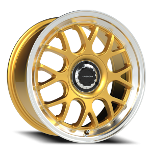 Vision 478 17x8 5x112/5x120 +38 Gold / Machined Lip