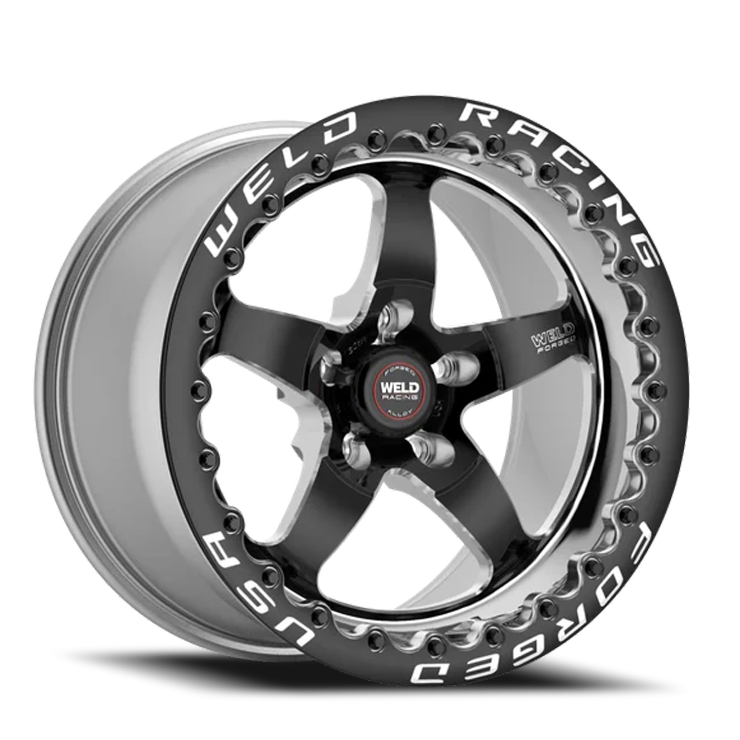 WELD S71B Beadlock 15x10 5x114.3 +25 Black