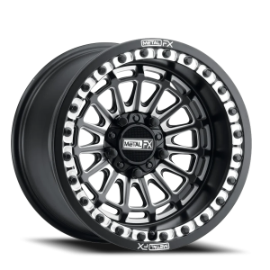 Metal-FX Delta R Beadlock UTV 15x7 5x114.3 +38 Black