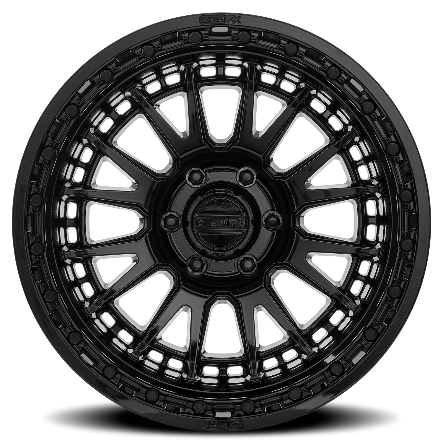 Metal-FX Slayer Truck 20x10 6x139.7 -18 Glossy Black - Image 3