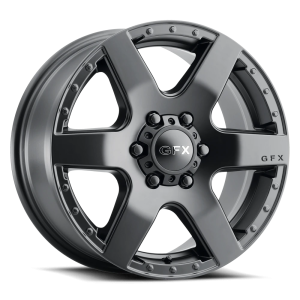 G-FX MV1 17x8 6x130 +60 Black