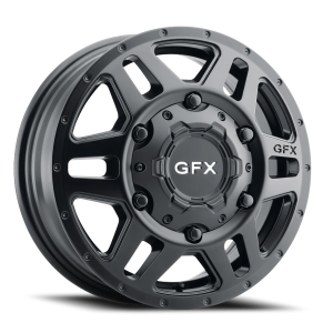G-FX MV2 Dually Van 16x6 6x205 +84 Black