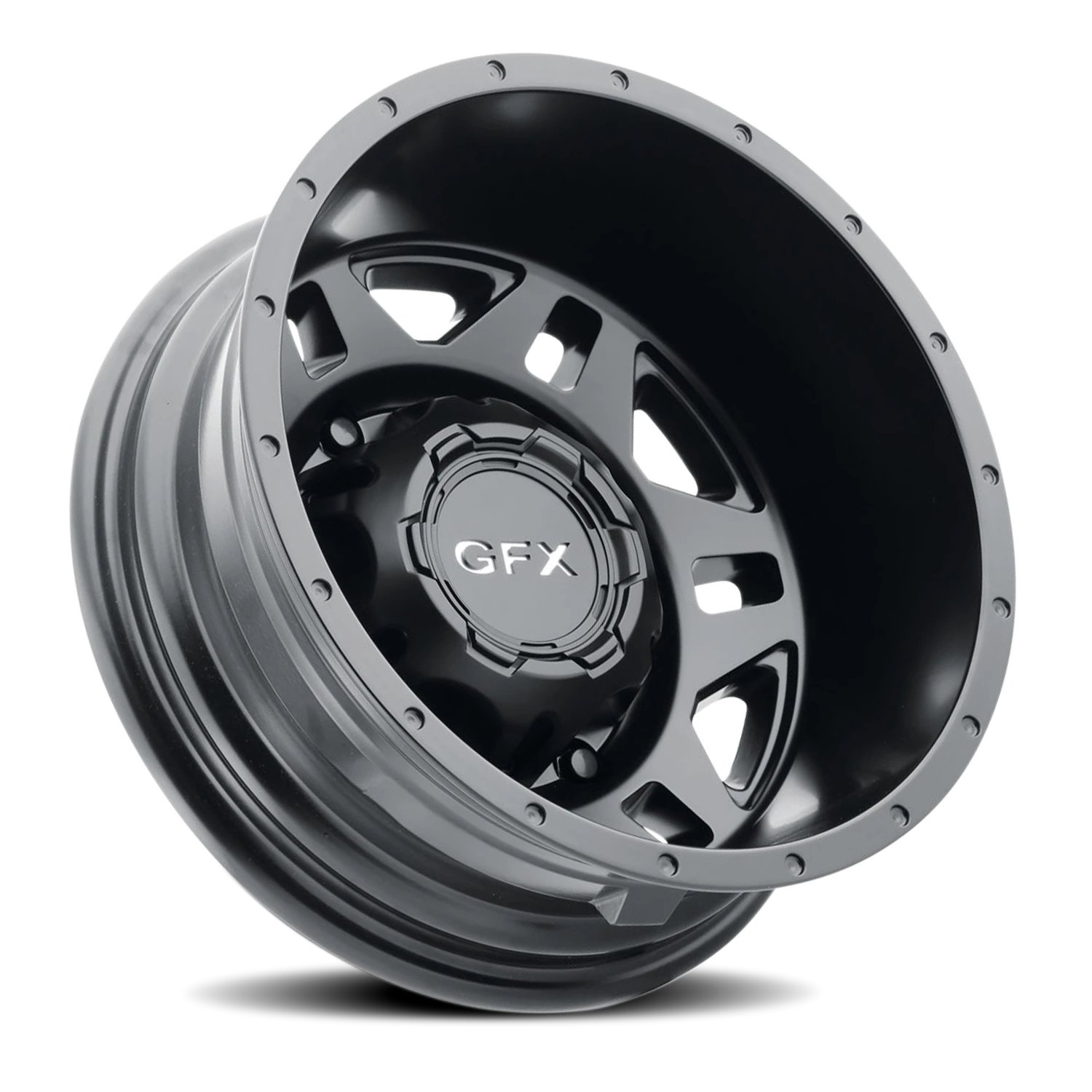 G-FX MV2 Dually Van 16x6 6x205 -130 Black - Image 2