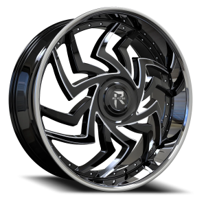 Revenge Luxury RL107-Big Floater Cap Special Edition 24x9 6x135 +25 Black