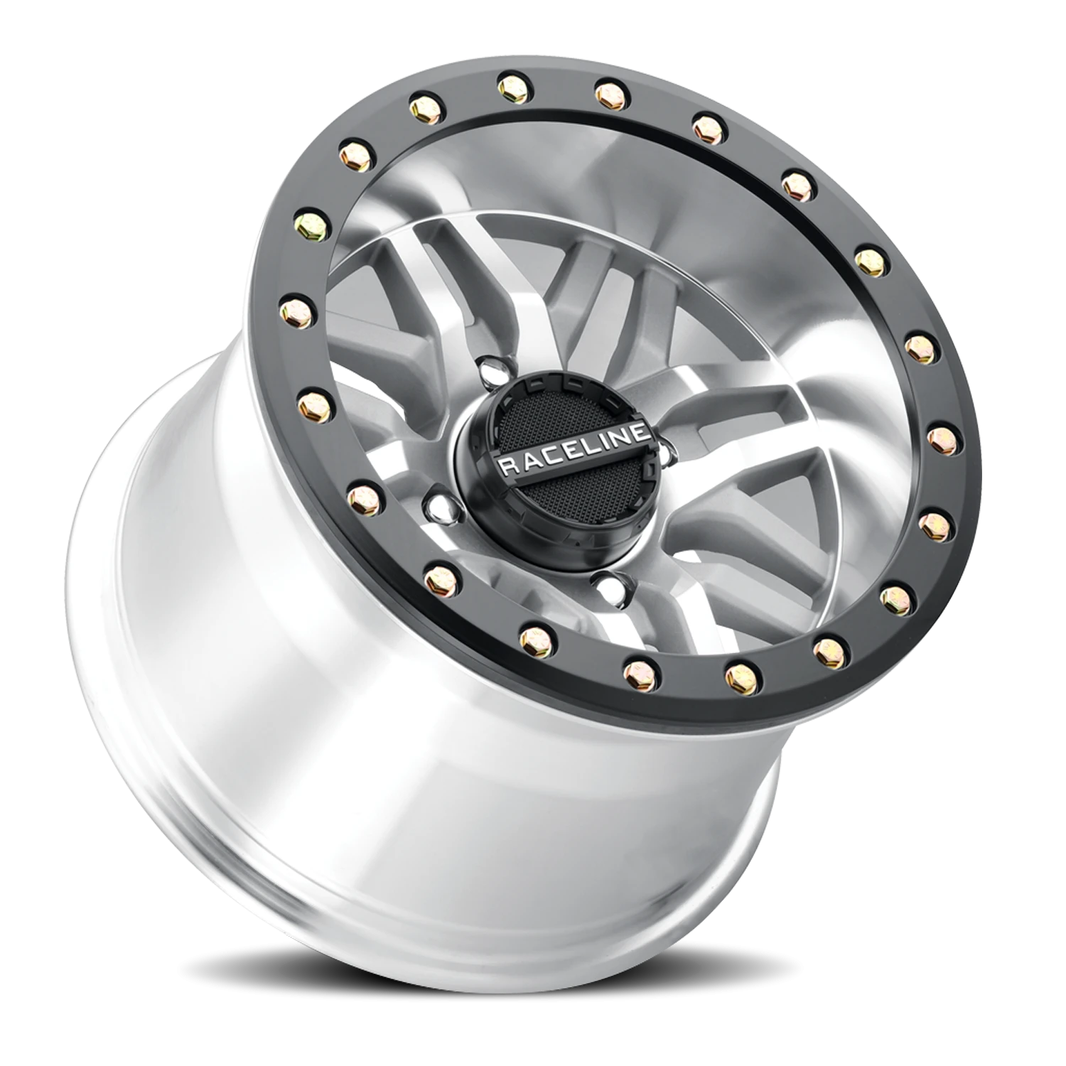 Raceline Ryno Beadlock UTV 15x7 4x156 +10 Silver - Image 2