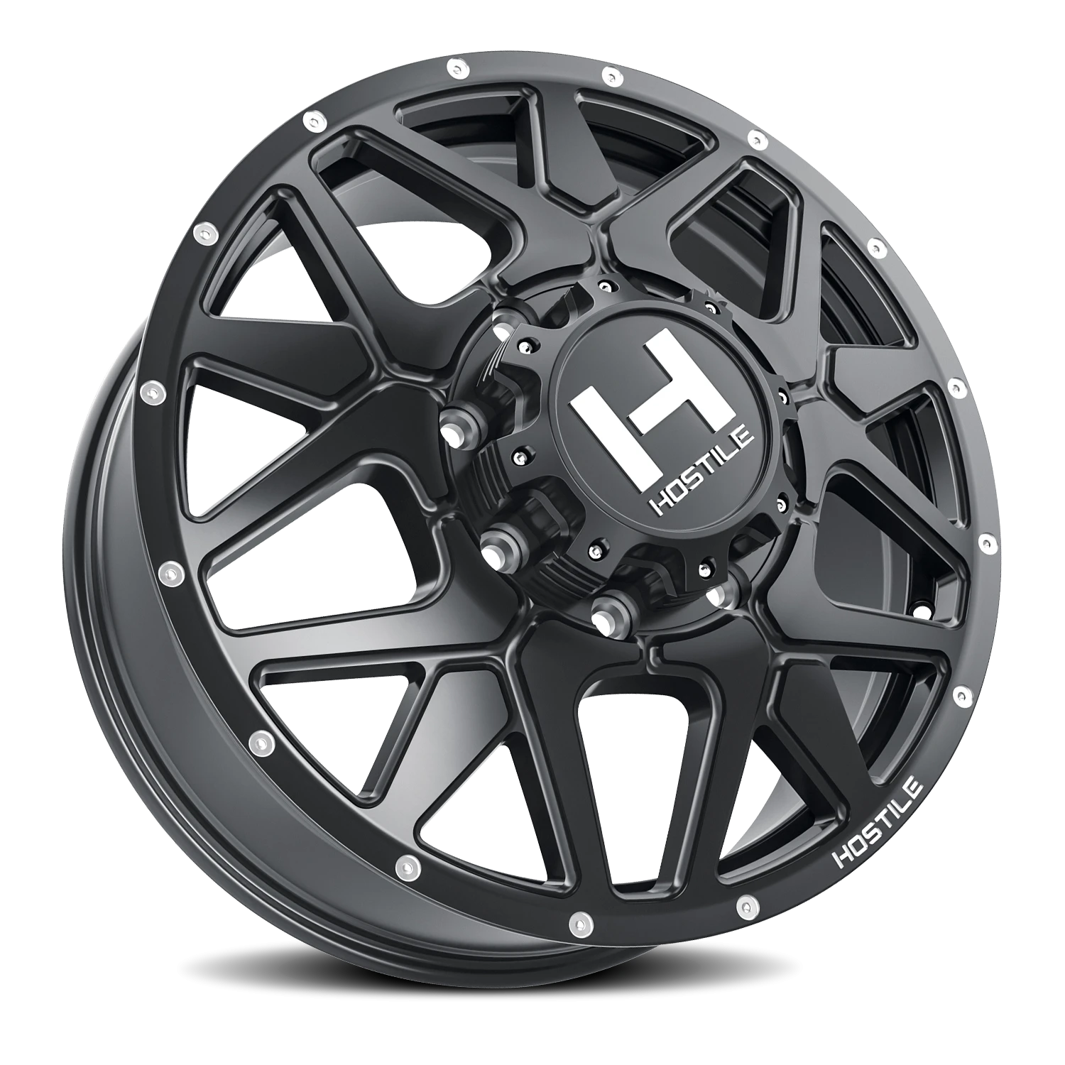 Hostile Diablo Dually 20x8.25 8x210 +123 Asphalt - Image 2