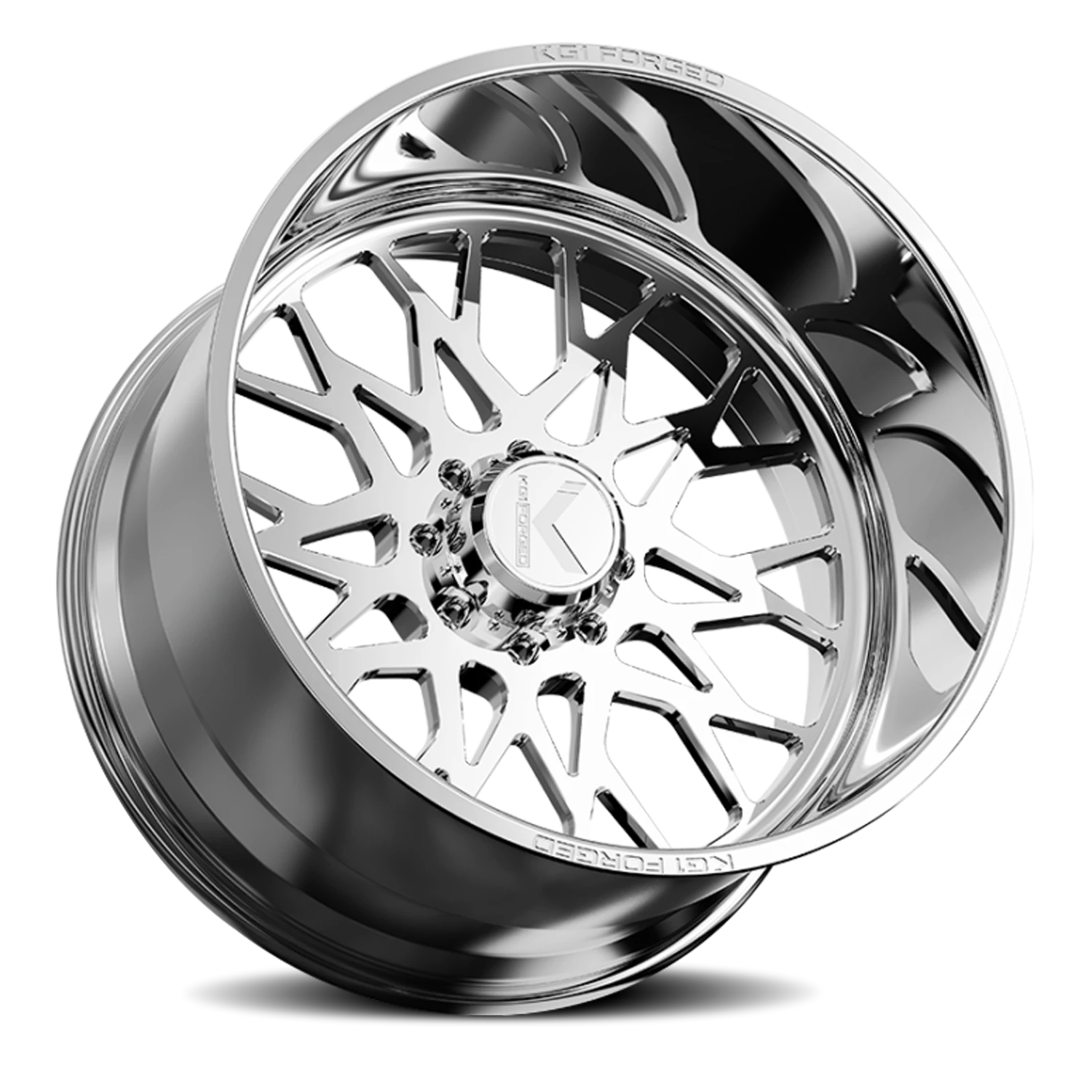KG1 Forged Torture KF019 22x14 6x139.7 -76 Polished - Image 2