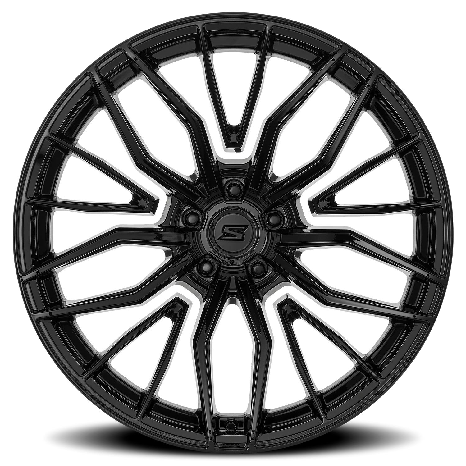 Select Precision Alloys Phantom 22x9 5x114.3 +38 Glossy Black - Image 3
