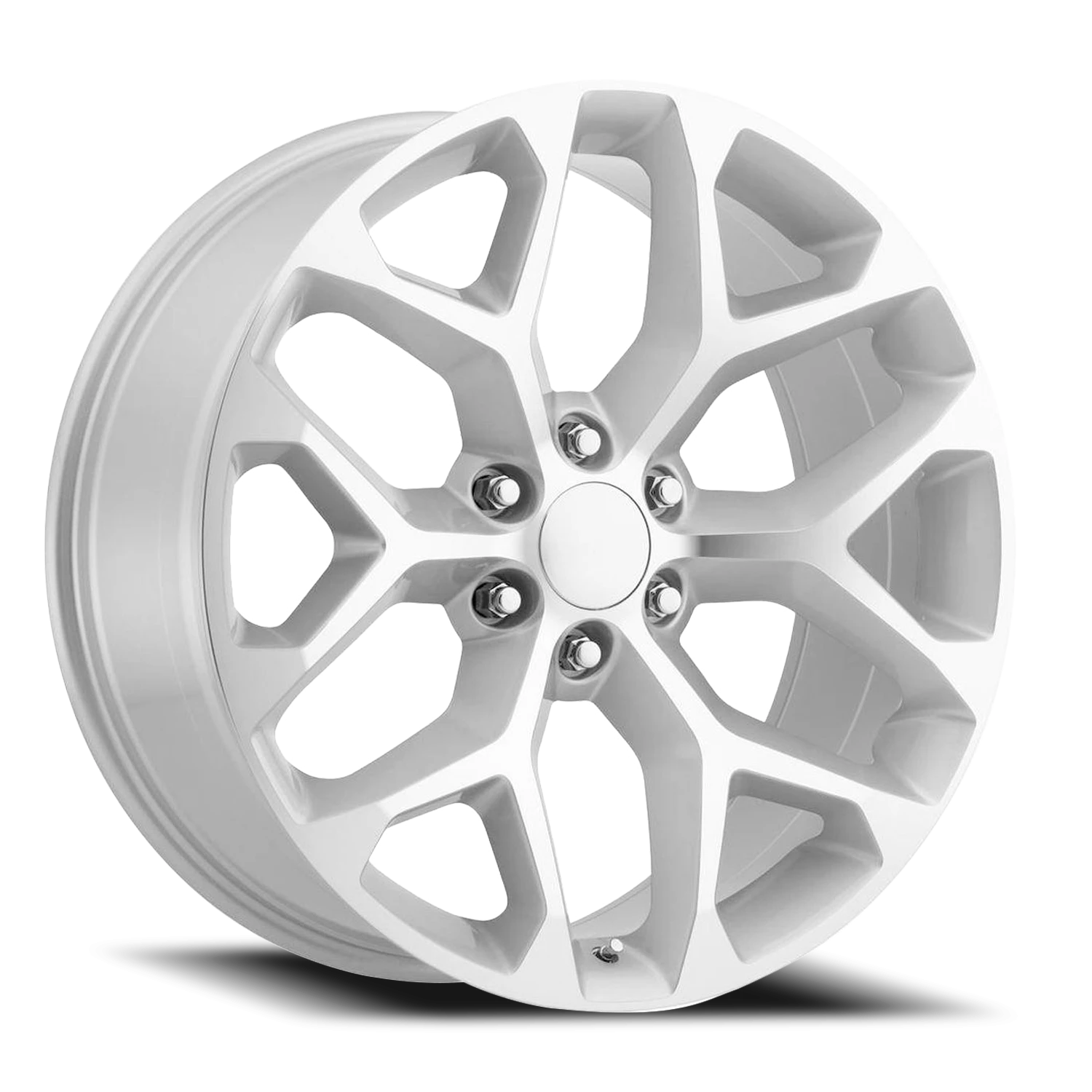 Revenge OE Designs Snowflake 22x9 6x139.7 +24 Silver