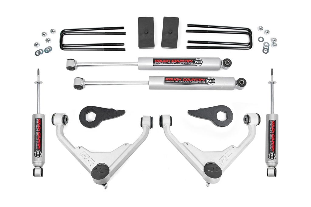 Rough Country 3 Inch Lift Kit Chevy/GMC 2500HD/3500HD/Suburban 2500/Yukon XL 2500 (01-10)