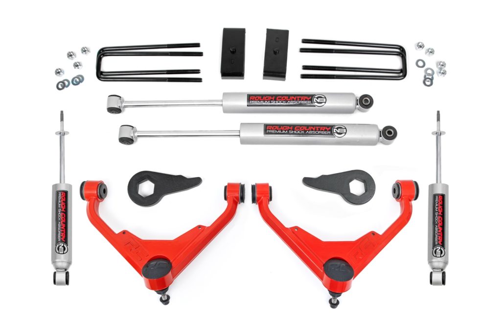 Rough Country 3 Inch Lift Kit FK/FF Code Chevy/GMC Sierra/Silverado 2500 HD Suburban/Yukon XL 2500 (01-10)