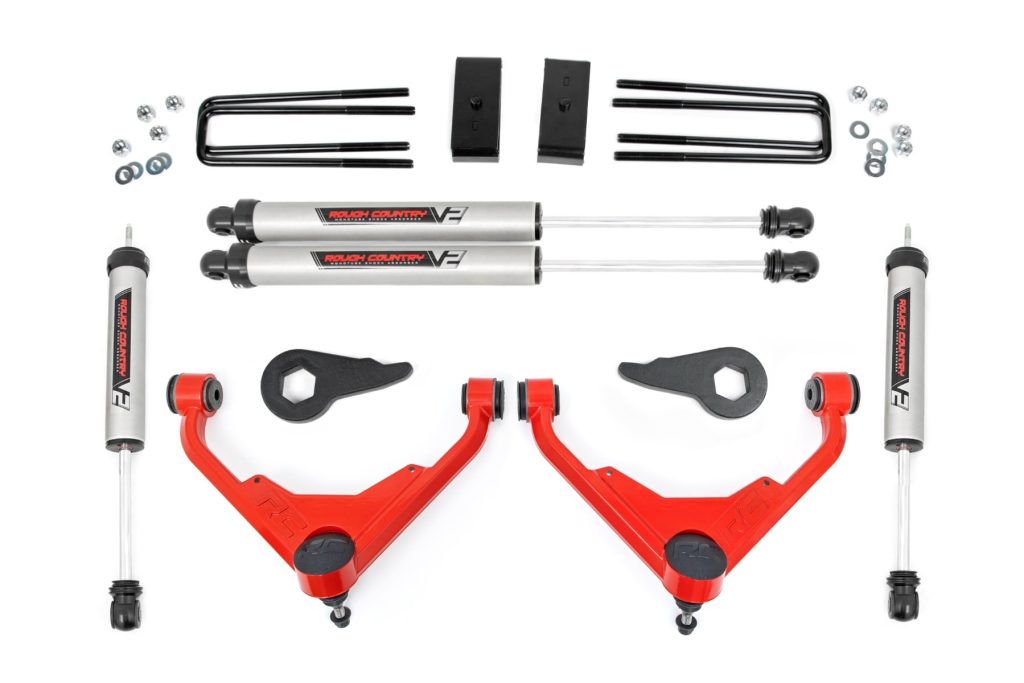 Rough Country 3 Inch Lift Kit V2 FK/FF Chevy/GMC 2500HD/3500HD/Suburban 2500/Yukon XL 2500 (01-10)