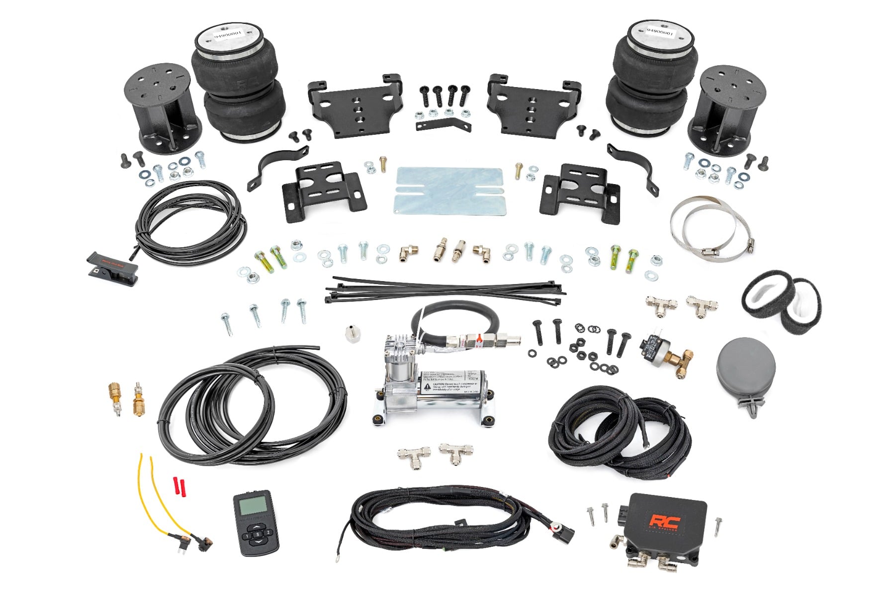 Rough Country Air Spring Kit w/compressor Wireless Controller 6 Inch Lift Kit Chevy/GMC 2500HD (01-10)