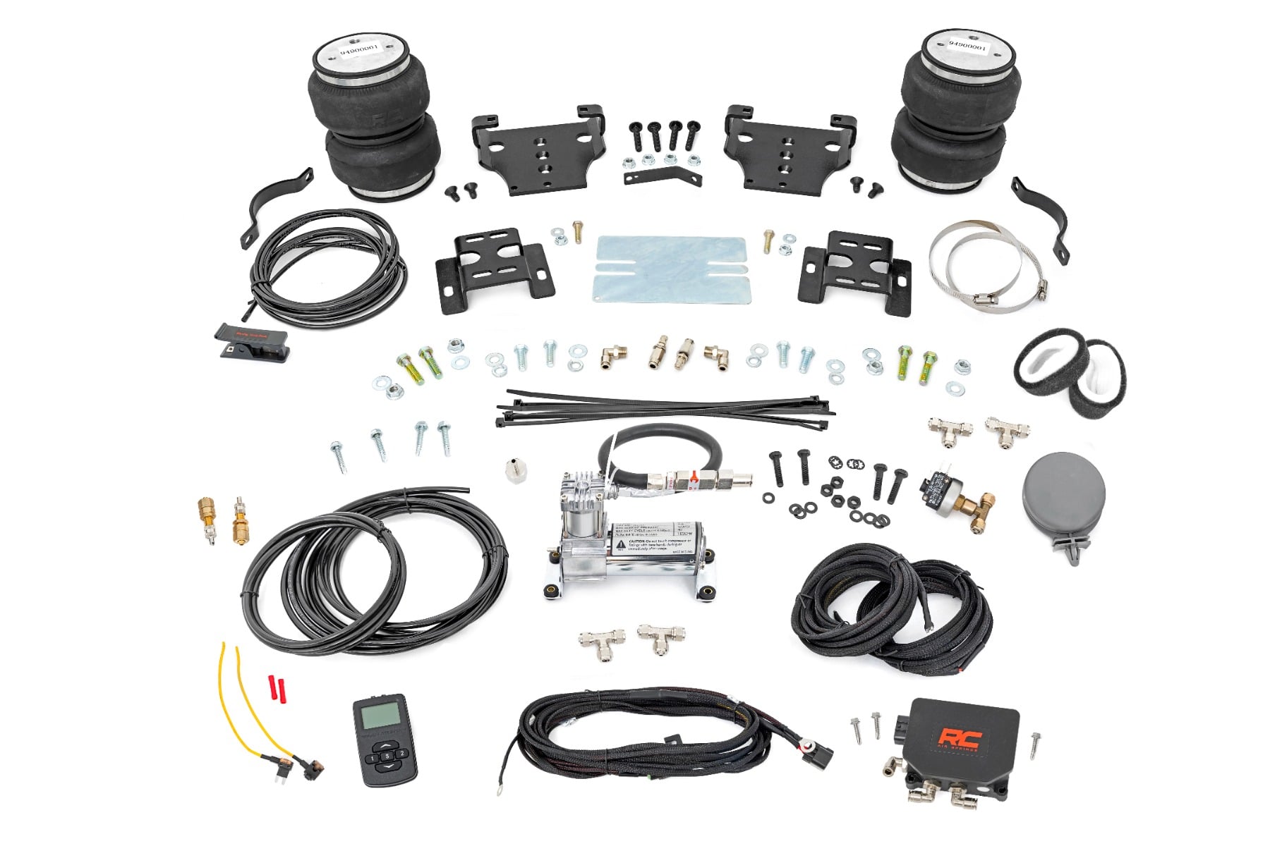 Rough Country Air Spring Kit w/compressor Wireless Controller 0-6β³ Lift Chevy/GMC 2500HD (01-10)