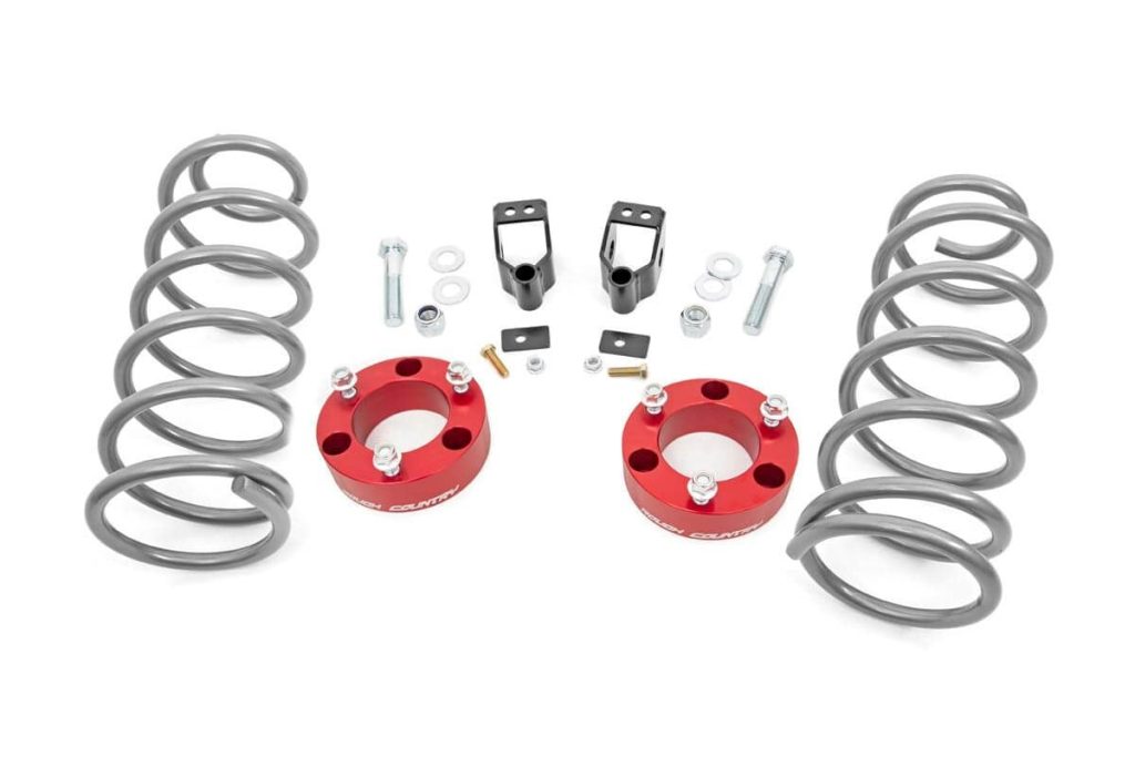Rough Country 3 Inch Lift Kit X-REAS RR Springs Red Toyota 4Runner 4WD (2003-2009)