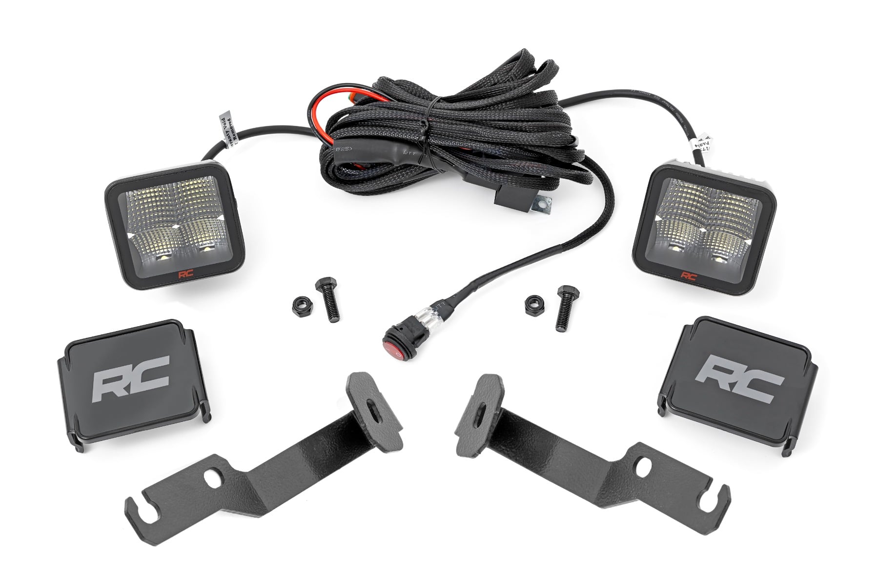 Rough Country LED Light Kit Ditch Mount 2β³ Spectrum Pair Spot Toyota Tacoma (05-15)